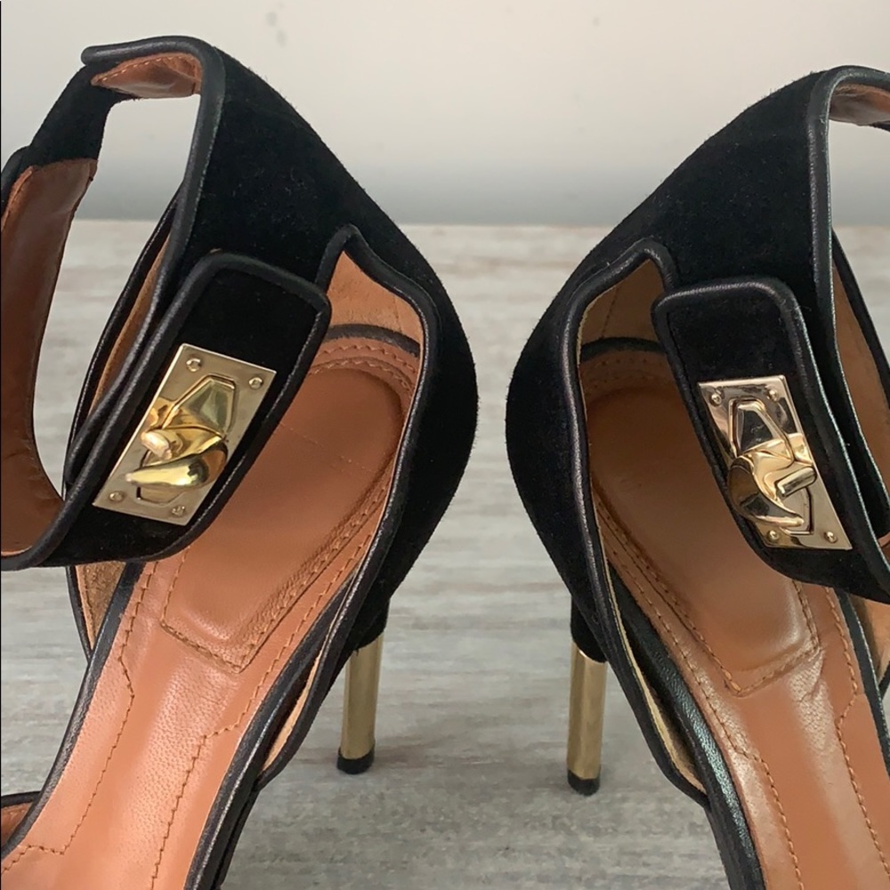 Givenchy Suede Shark Lock Heels - Picture 7 of 10